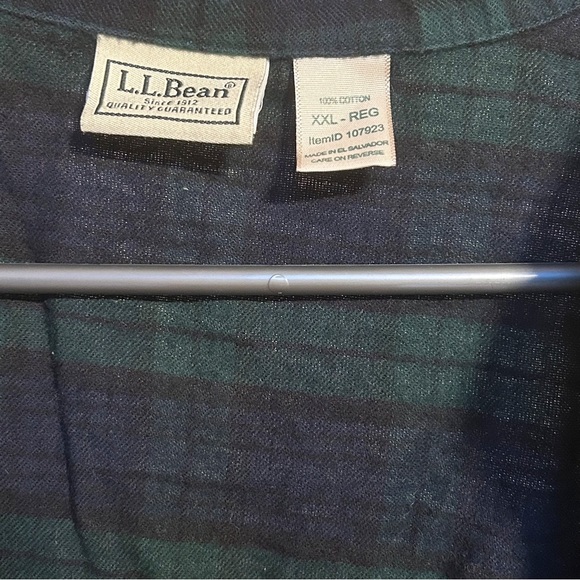 L.L Bean scotch plaid flannel shirt, size XXL - Picture 3 of 3